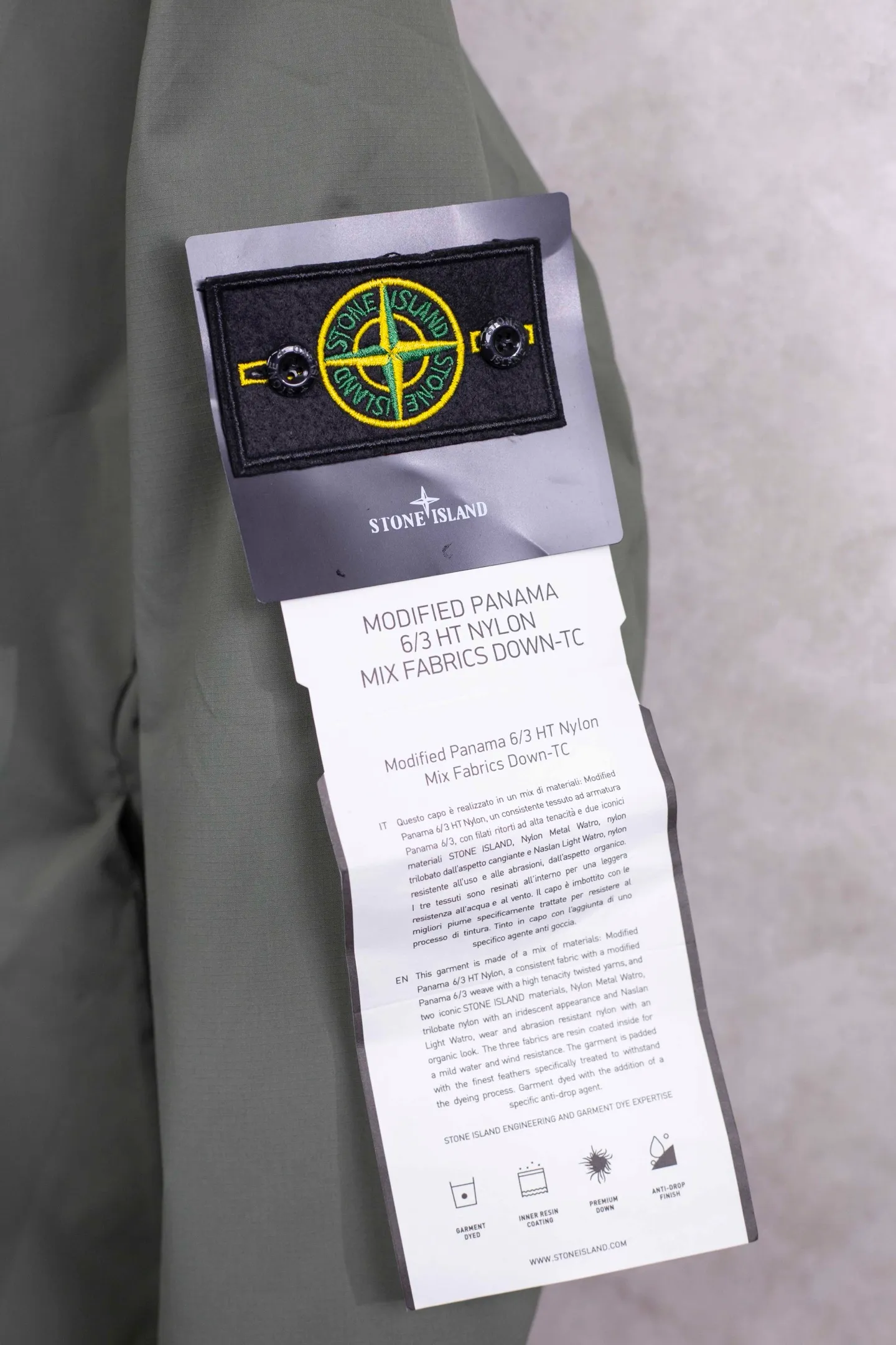 Olive green detailed real shot # P390